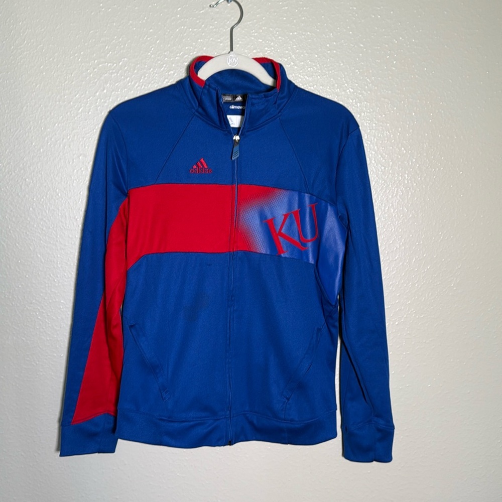Kansas Jayhawks Adidas Long Sleeve Full Zip Track Jacket Women's - Small